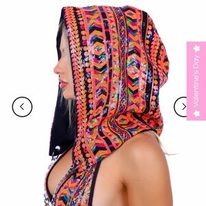 lumi shop tribal hood NWT